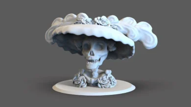 Ajolote Catrina Print 3D