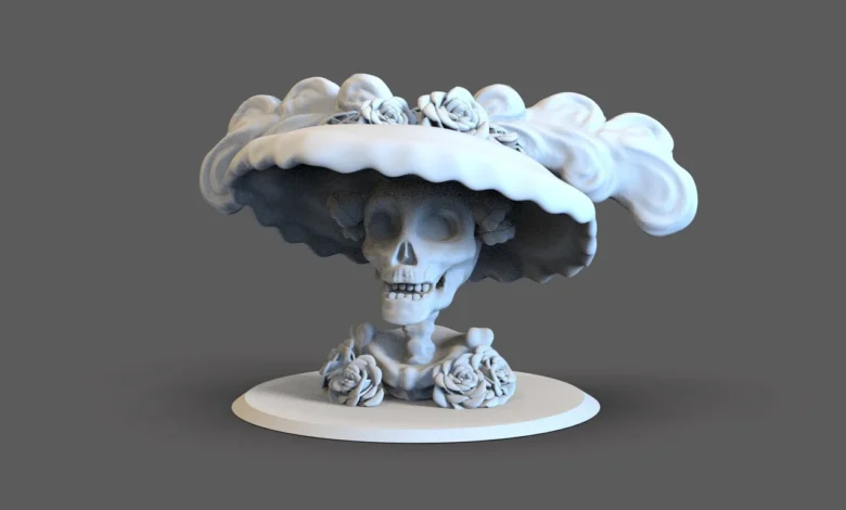 Ajolote Catrina Print 3D