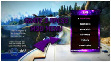 RPCS3 Skate 3 Mod Menu