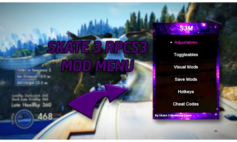 RPCS3 Skate 3 Mod Menu